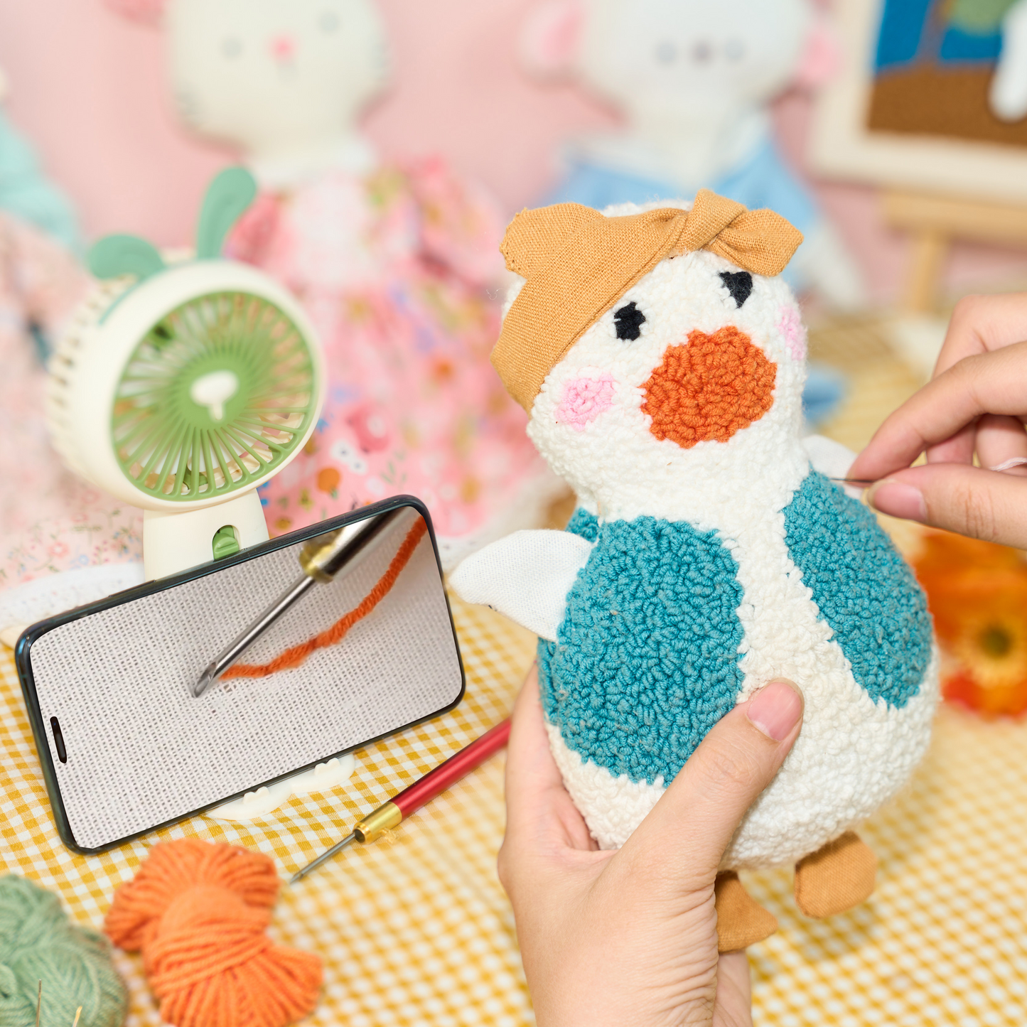 Dew & BunBun Plush Toy Punch Needle Bundle