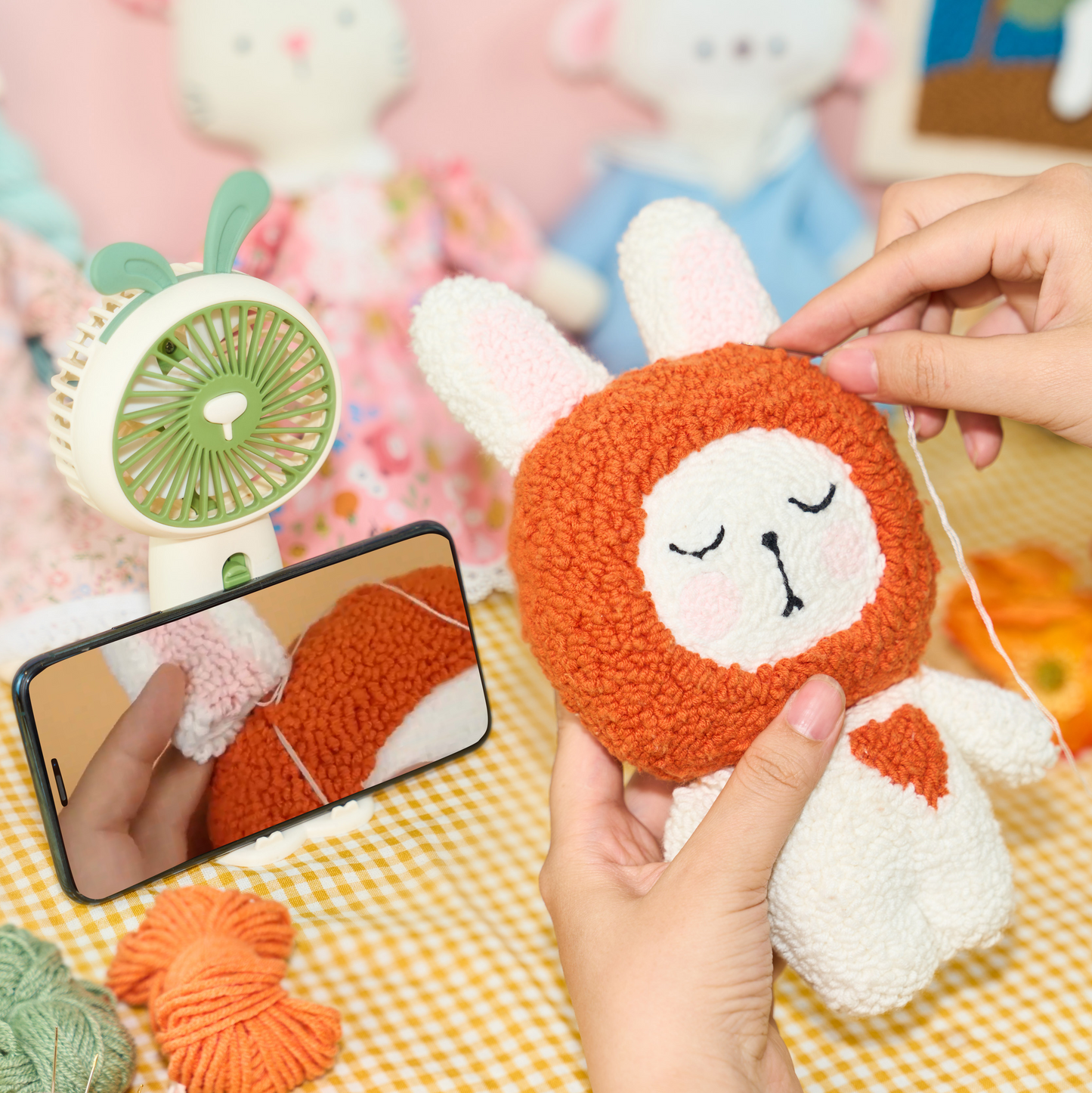 Dew & BunBun Plush Toy Punch Needle Bundle