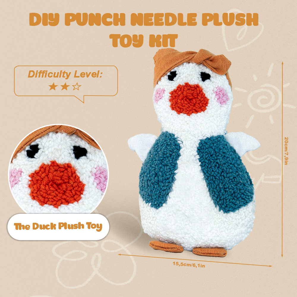 Dew & BunBun Plush Toy Punch Needle Bundle