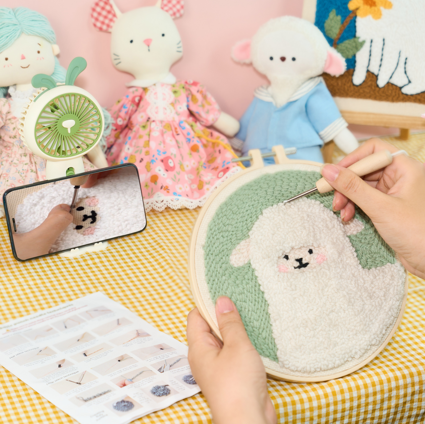 Alpaca Punch Needle Kit