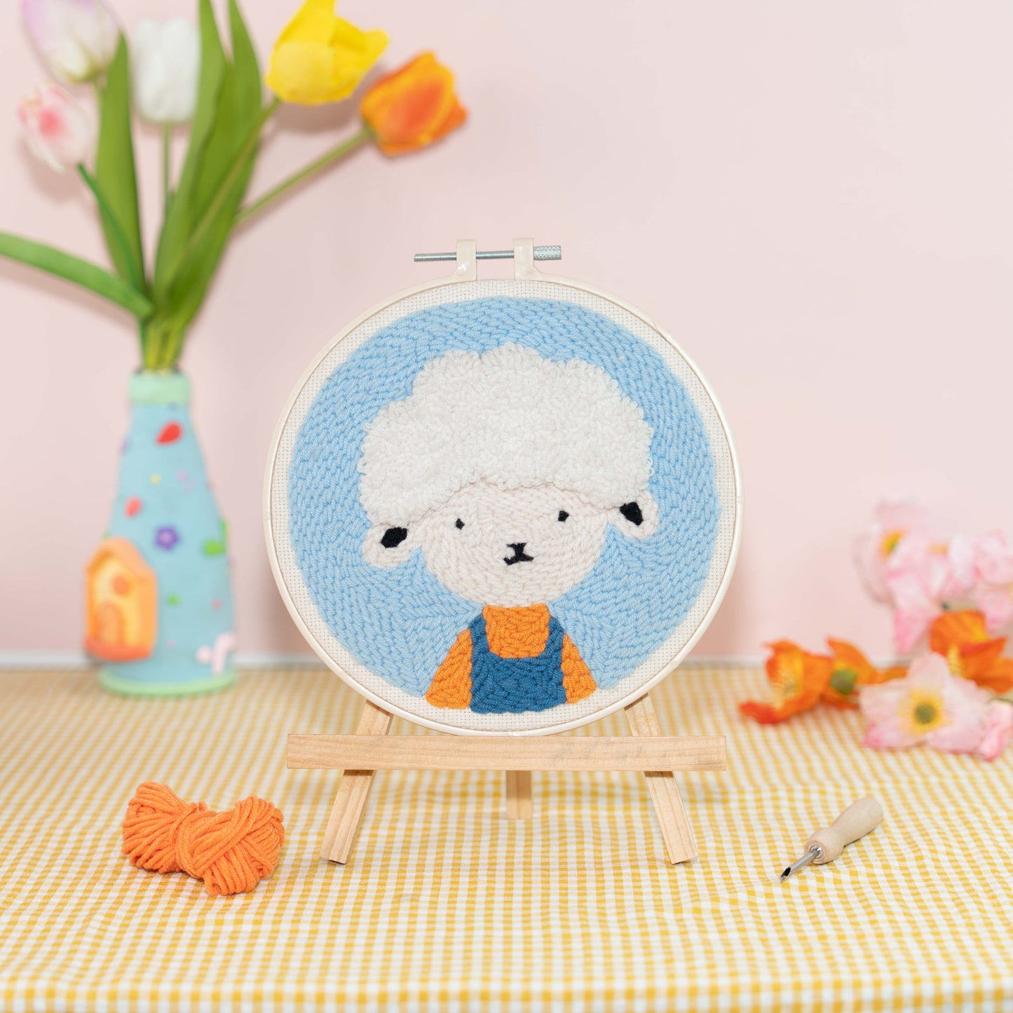 Sheep Punch Needle Kit