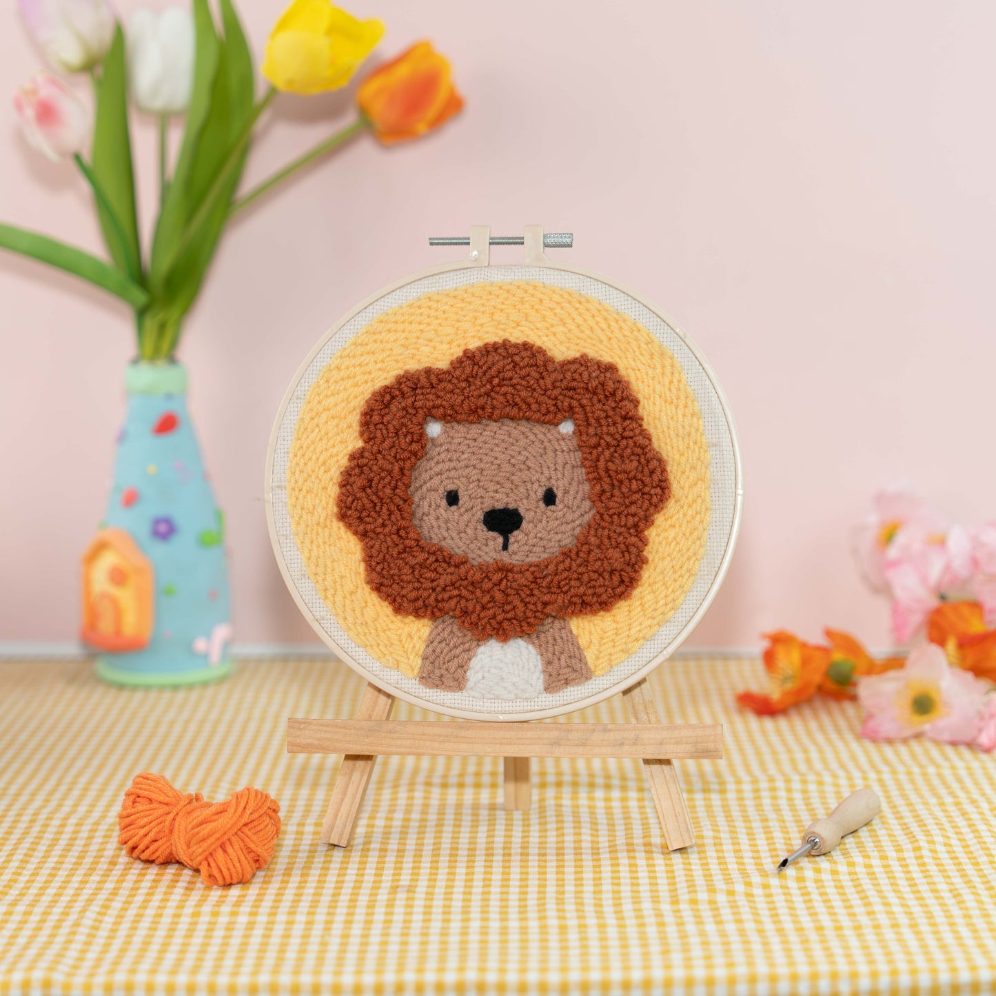 Lion Punch Needle Kit