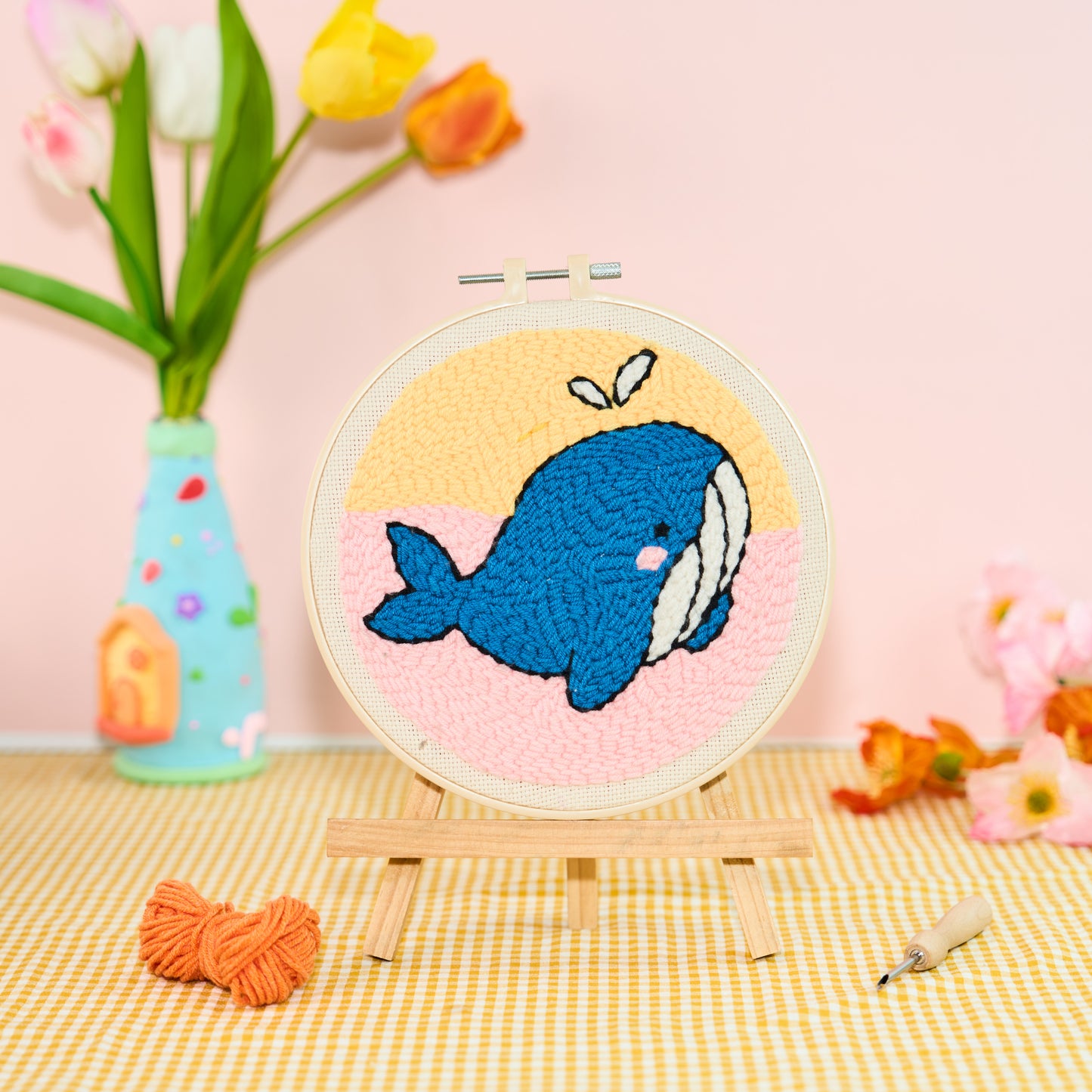 Whale Punch Needle Kit