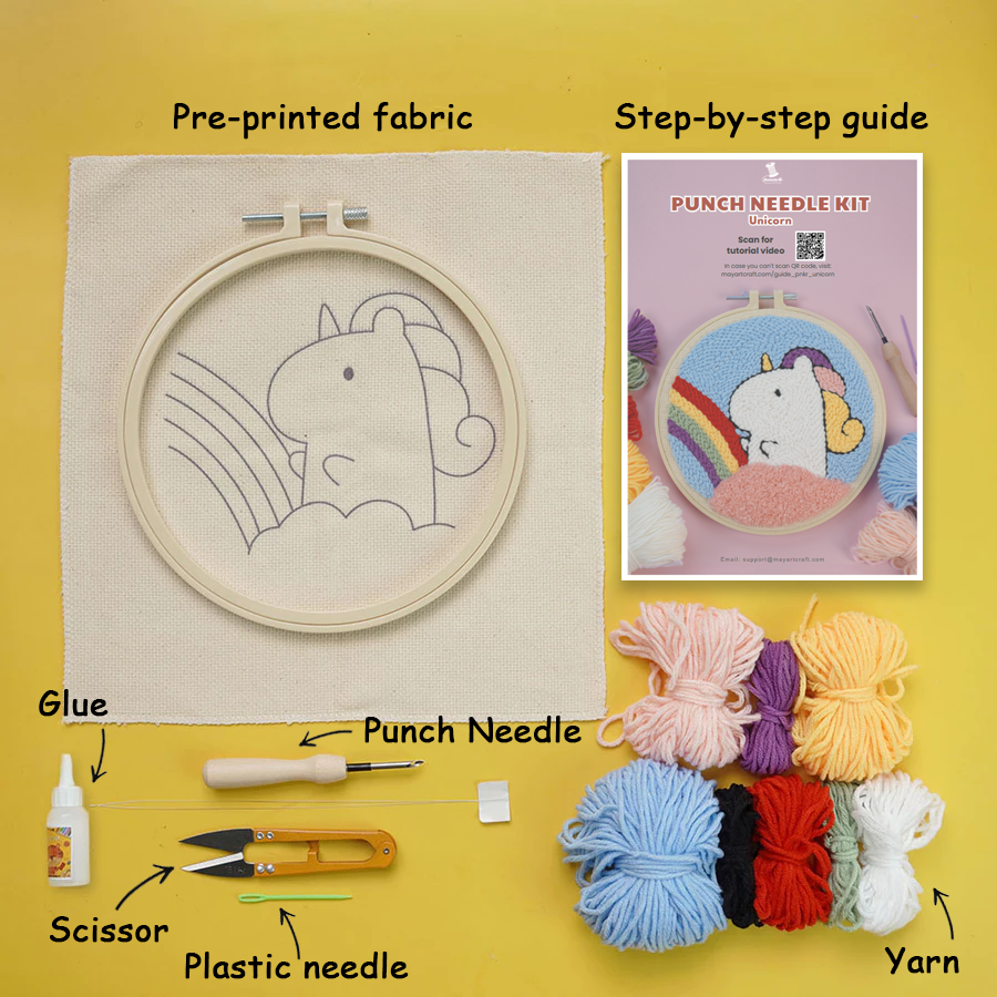 Unicorn Punch Needle Kit