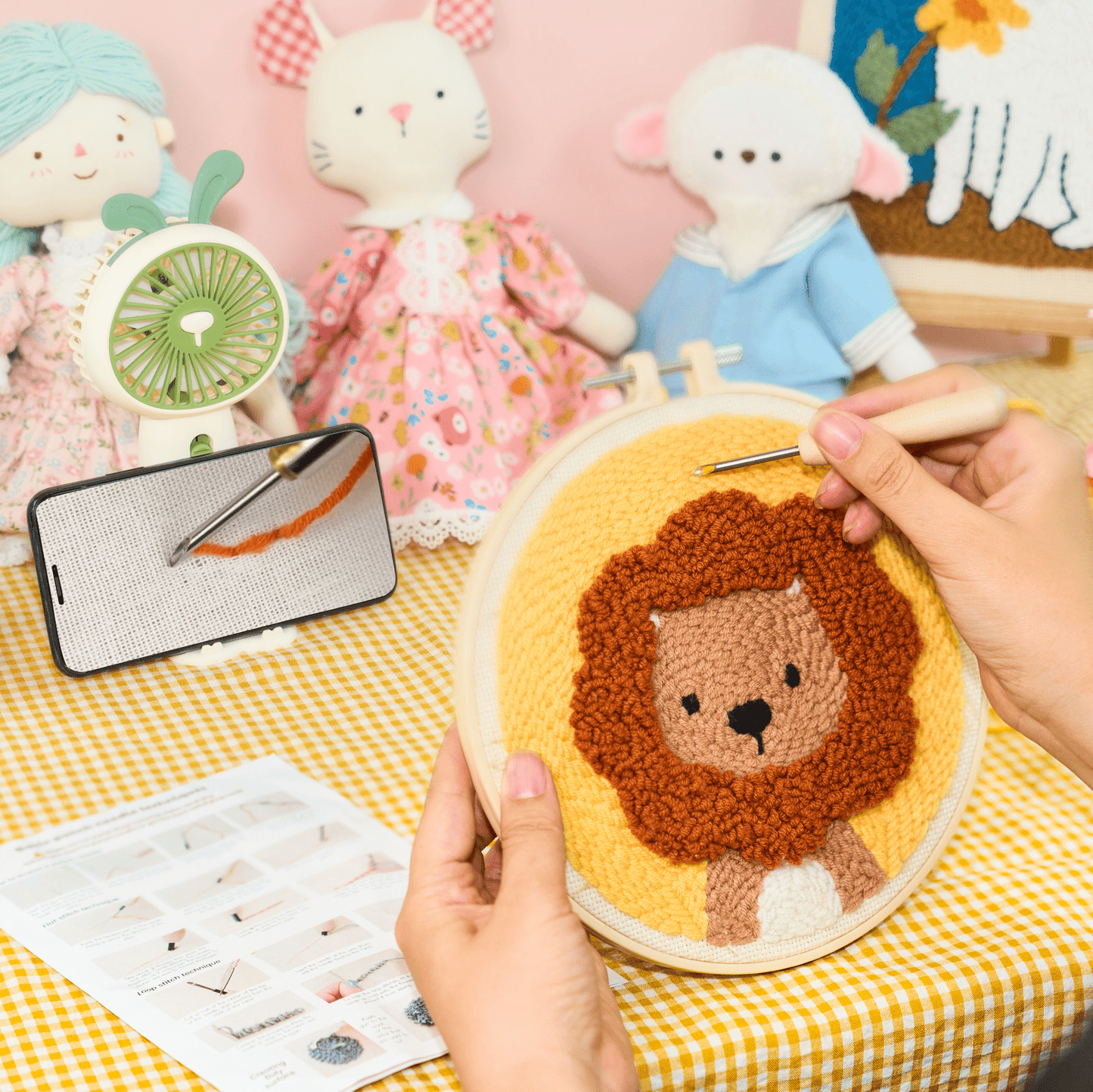 Lion & Whale Punch Needle Bundle