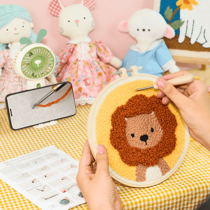 Lion & Whale Punch Needle Bundle