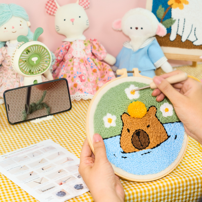 Capybara Punch Needle Kit