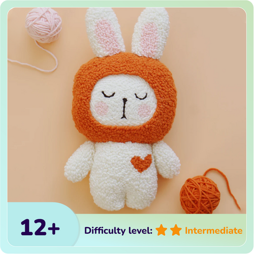 BunBun The Bunny Plush Toy Punch Needle Kit