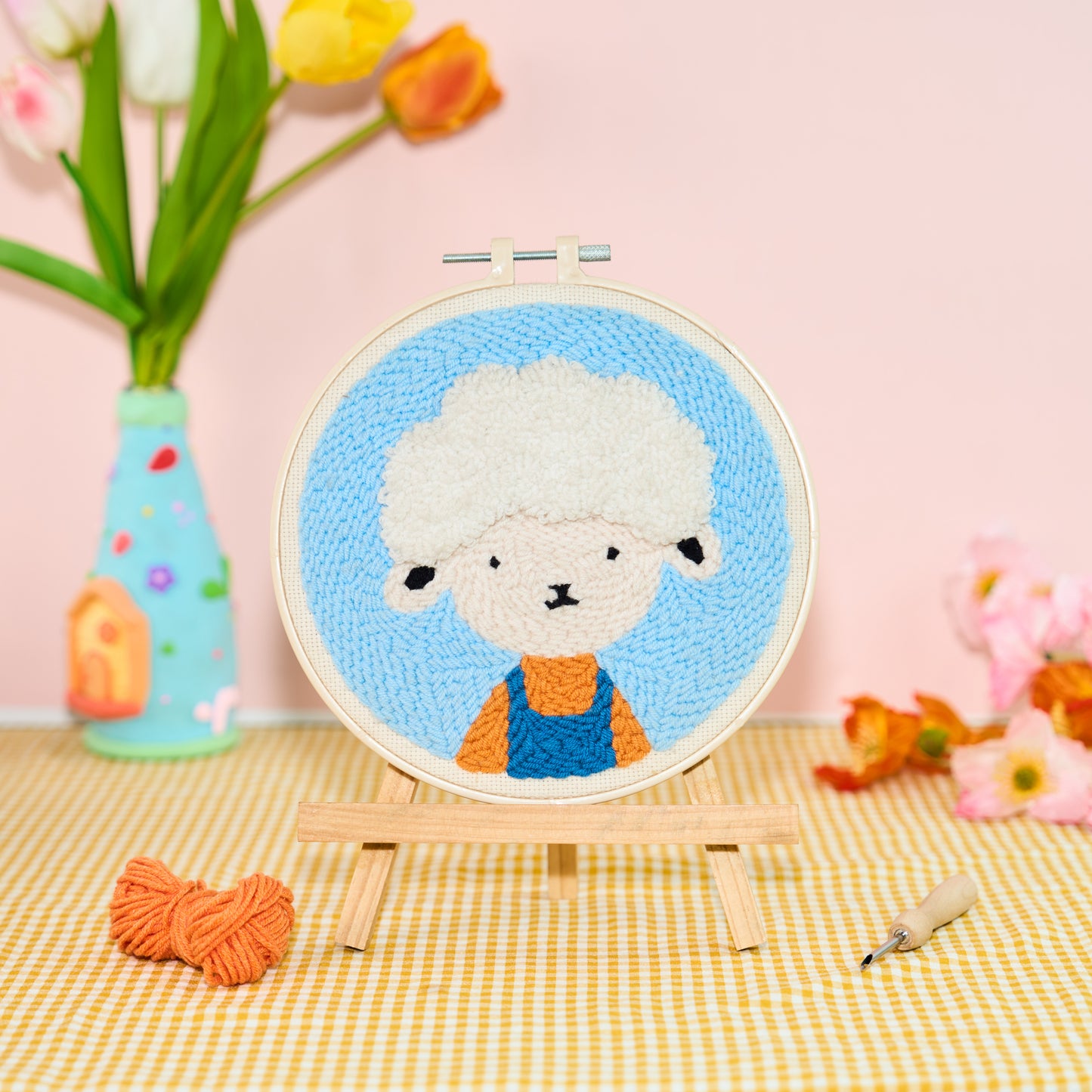 Sheep Punch Needle Kit