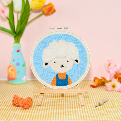 Sheep Punch Needle Kit