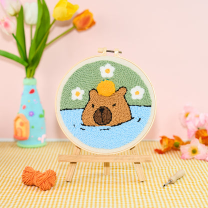 Capybara Punch Needle Kit