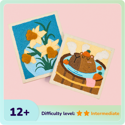 Daffodil & Capybara Punch Needle Bundle