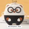 Bear with glasses - White