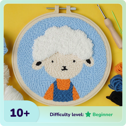 Sheep Punch Needle Kit