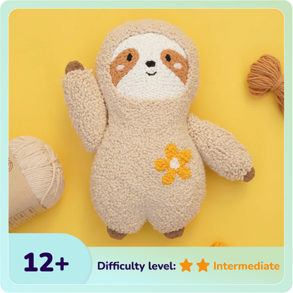 Snoo The Sloth Plush Toy Punch Needle Kit