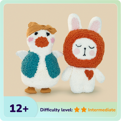 Dew & BunBun Plush Toy Punch Needle Bundle