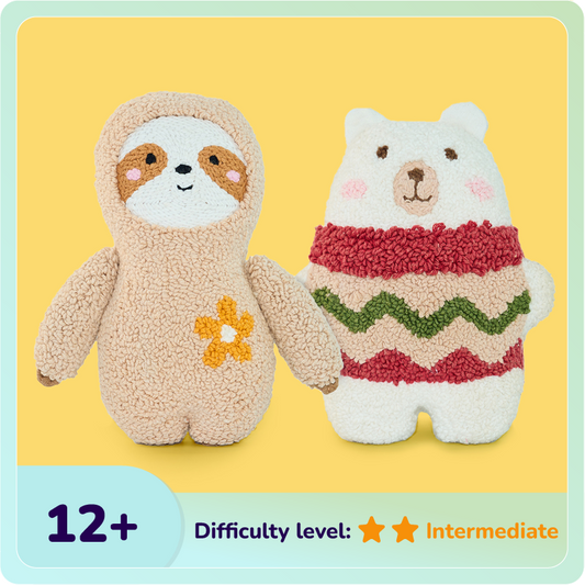 Snoo & Yuki Plush Toy Punch Needle Bundle