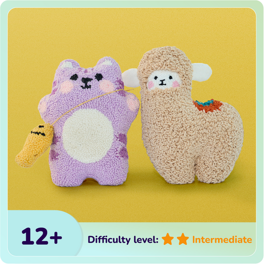 Neko & Milo Plush Toy Punch Needle Bundle