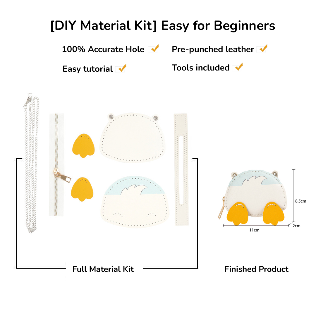 DIY Cute Mini Leather Bag Kit