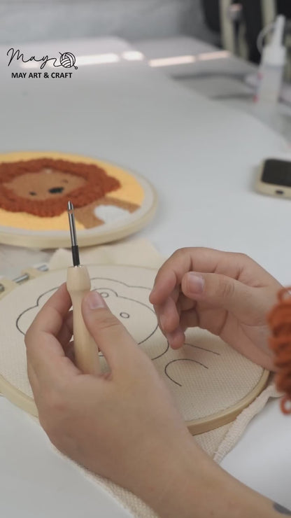 Lion & Whale Punch Needle Bundle