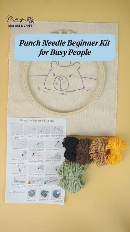 Capybara Punch Needle Kit