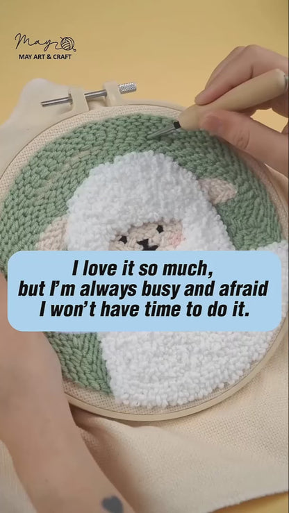 Alpaca Punch Needle Kit