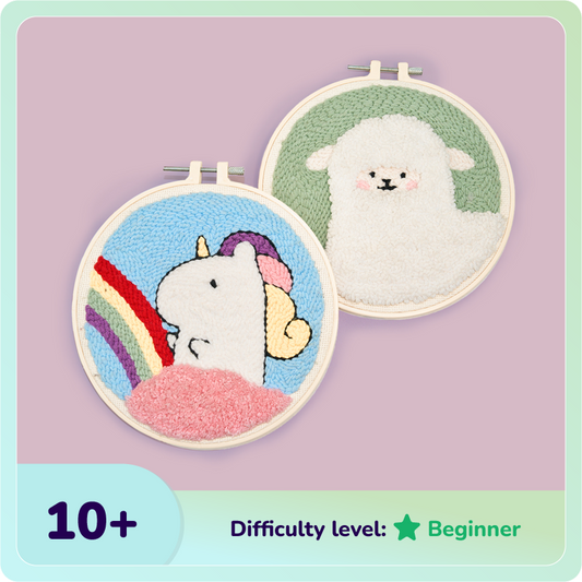 Unicorn & Alpaca Punch Needle Bundle